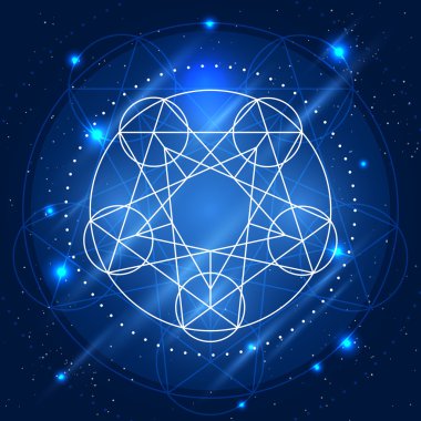 Vektör sihirli geometri işareti