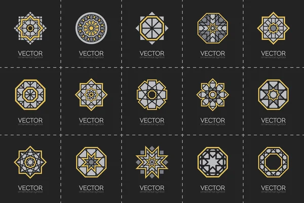 Vector geometric symbols — Stock Vector