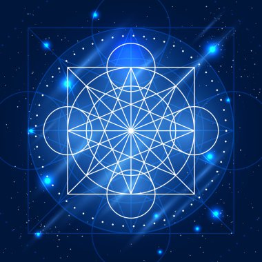 Vektör sihirli geometri işareti