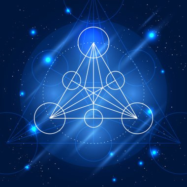 Vektör sihirli geometri işareti