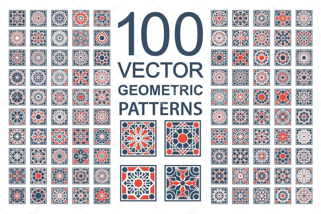 Vector Set of Geometric Patterns