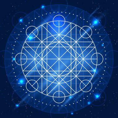 Vektör sihirli geometri işareti