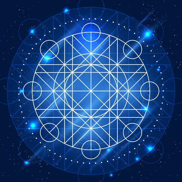 Διάνυσμα γεωμετρία μαγικό σημάδι — Διανυσματικό Αρχείο