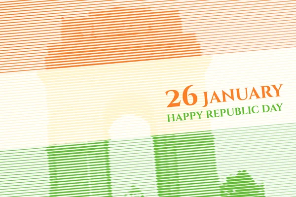 Indiska Republikens dag bakgrund — Stock vektor