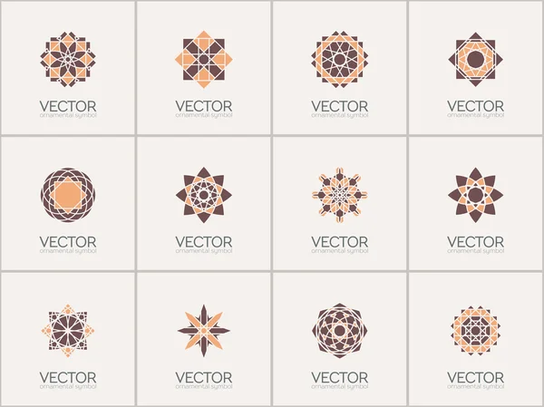 Simboli geometrici vettoriali — Vettoriale Stock