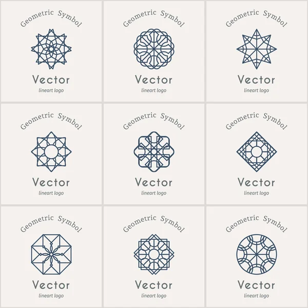 Vector geometrische symbolen — Stockvector