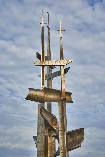 Gdynia Polen Juli 2020 Monument Över Segel — Stockfoto