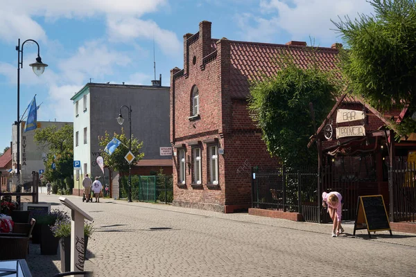 Hel Pologne Juin 2020 Ville Hel Rue Wiejska — Photo