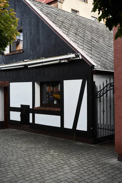 Hel Poland July 2020 Half Timbered House Hel Town — стоковое фото