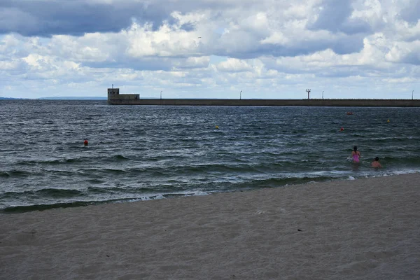 Coastline View Hel Town Gulf Gdansk — Stock Photo, Image