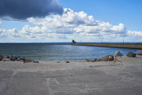 Coastline View Hel Town Gulf Gdansk — Stock Photo, Image