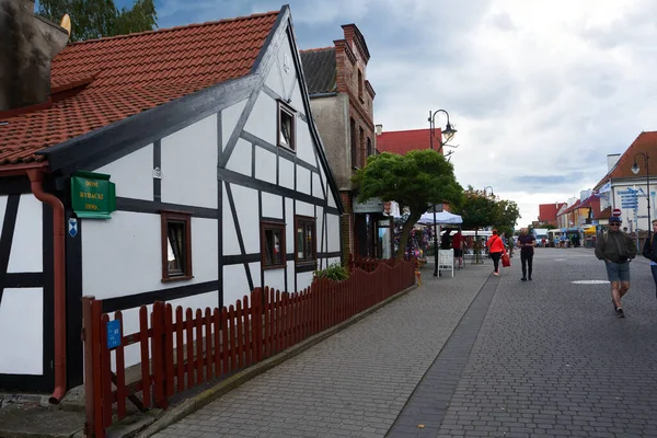 Hel Poland July 2020 Half Timbered House Hel Town — Stock Photo, Image