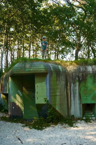 Jastarnia Pomerania Poland July 2020 Bunker Saragossa Part Defence Line — Stock Photo, Image