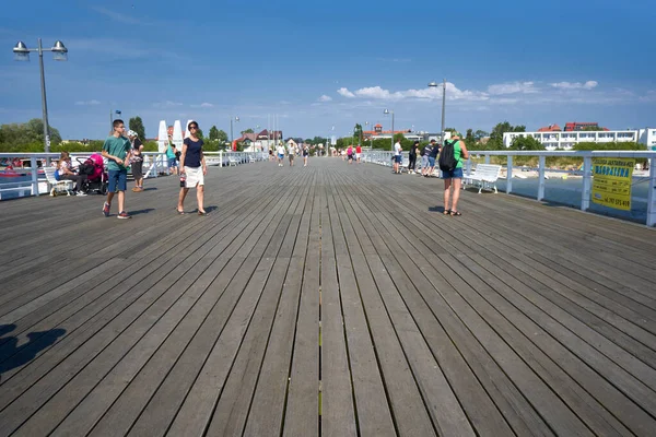 Jastarnia Pommern Polen Juli 2020 View Jastarnia Piere — Stockfoto