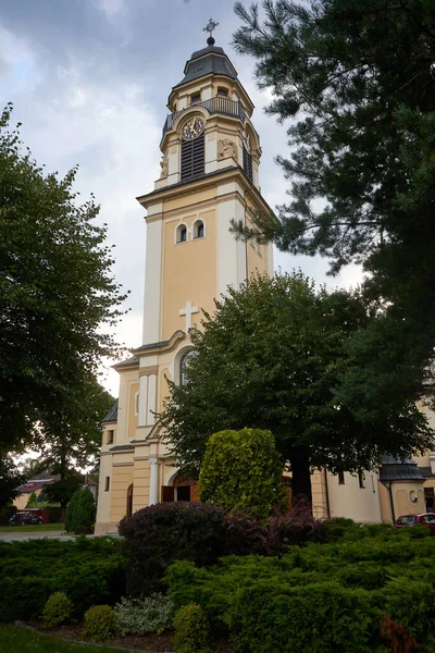 Mierchowice Bytom Voivodato Silesiano Polonia Agosto 2020 Vista Iglesia Corpus —  Fotos de Stock