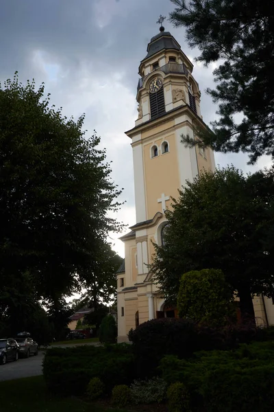 Mierchowice Bytom Voivodato Silesiano Polonia Agosto 2020 Vista Iglesia Corpus —  Fotos de Stock