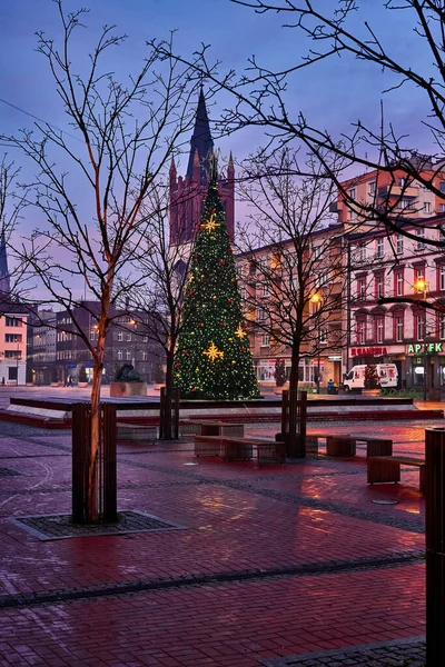 Bytom Silesia Poland December 2019 View Main Squere Bytom Town — Stock Photo, Image