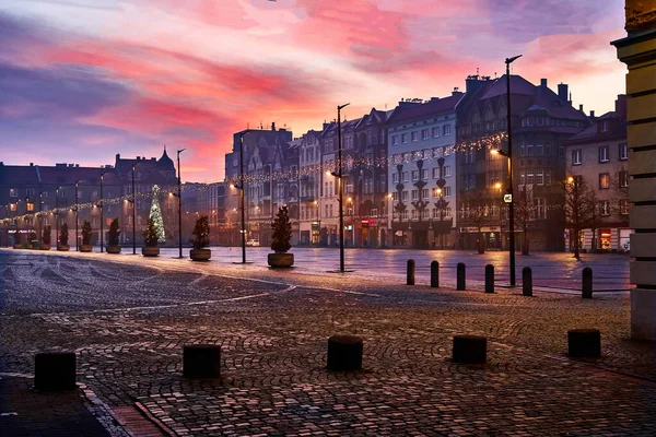 Bytom Silesiens Län Polen December 2019 Vackert Tidigt Morgonen Bytom Stockbild