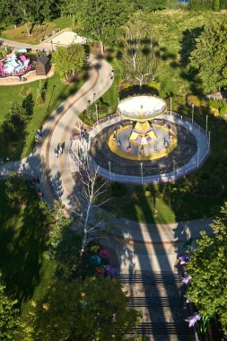 Chorzow. Polonya 25 Ağustos 2020 Legendia-Amusment Parkı