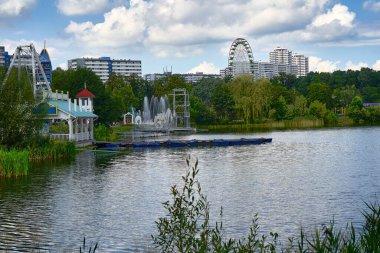 Chorzow. Polonya 25 Ağustos 2020 Legendia-Amusment Parkı