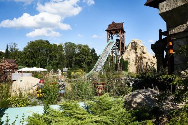 Chorzow. Polonya 25 Ağustos 2020 Legendia-Amusment Parkı