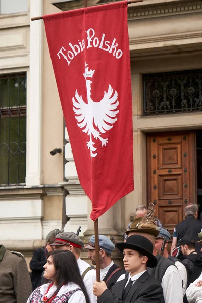 Gliwice Polônia Maio 2021 Reconstrução Lutas Durante Revolta Silesiana — Fotografia de Stock