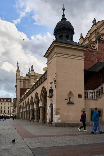 Cracovia Polonia Maggio 2021 Sukiennice Mercato Della Città Vecchia Cracovia — Foto Stock