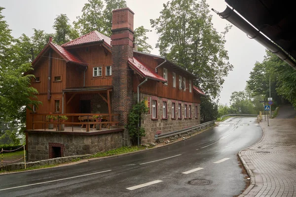 Karpacz Polen Juli 2021 Blick Auf Die Riesengebirgsstraße Karpacz Polen — Stockfoto