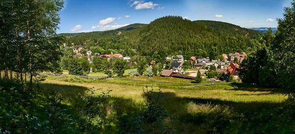 Karpacz Dolní Slezsko Polsko Července 2021 Pohled Město Karpacz Kopec — Stock fotografie