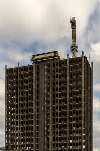 ruined skyscraper