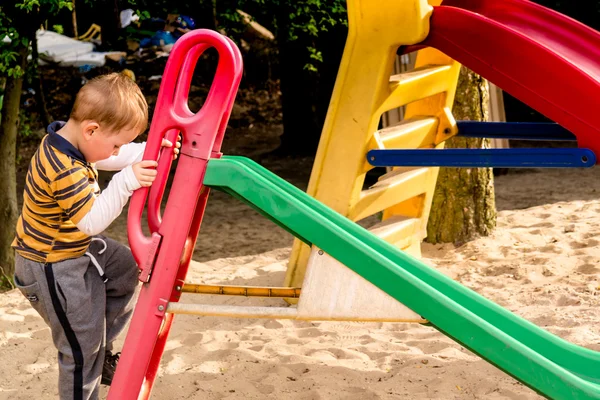 Slidse at playground — Stock Photo, Image