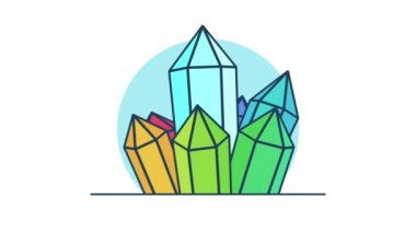 Kristalleri 360 derece döndürme