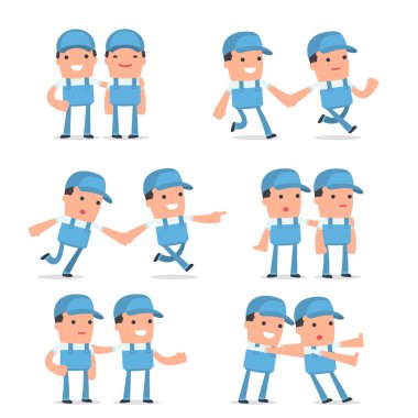 İyi ve Dikkatli Karakter Tamircisi seti pozlar yardımcı olur