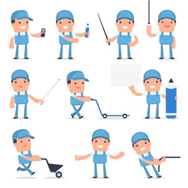 Presenta yapma Mutlu ve Akıllı Karakter Tamirci seti