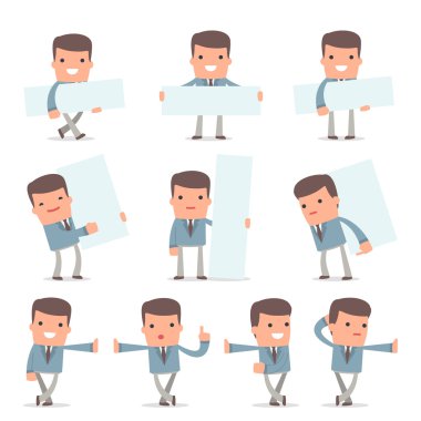 Akıllı ve Komik Karakter Lisansüstü Öğrenci Seti yaslandı