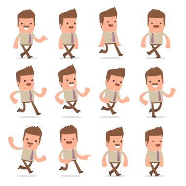 Komik ve Neşeli Karakter Bookkeeper seti gider ve pos çalışır