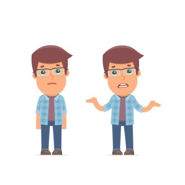 Confused Character Freelancer in ignorance and does not know