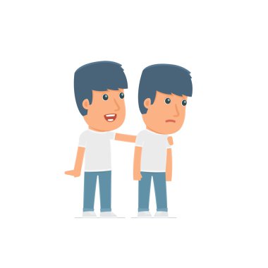 İyi karakter eylemci önemser ve arkadaşı difficu yardımcı olur