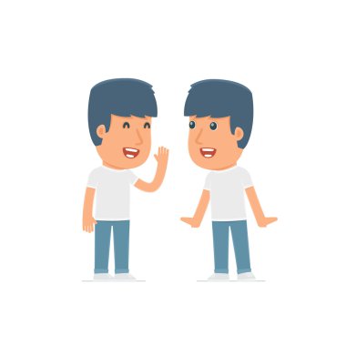 Cunning Character Activist gossiping and telling secret to his f