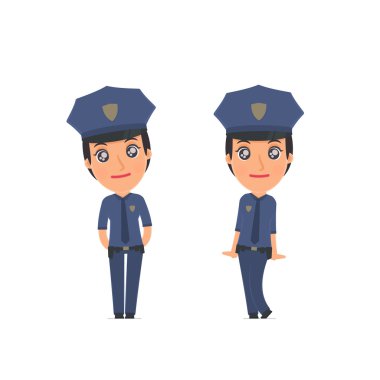 Cute and Affectionate Character Constabulary in shy and awkward 