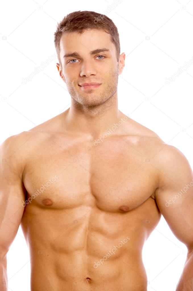 Handsome sexy naked young man — Stock Photo © dashek #55162261