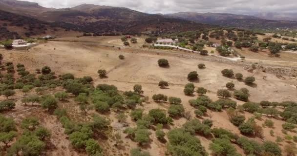 Land gebouw in Andalusië — Stockvideo