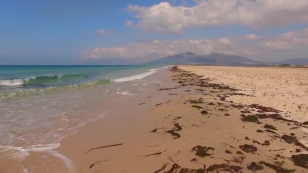 Aerial View From Flying Drone on Tarifa Area — Stock Video