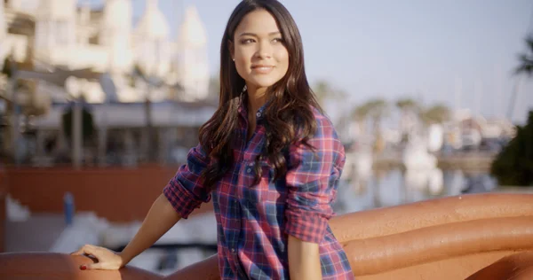 Woman flirting with camera — Stock Photo, Image