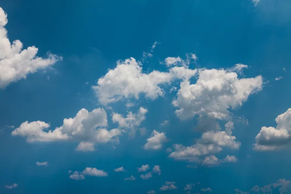 White clouds over blue — Stock Photo, Image