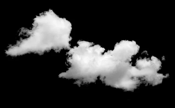 Weiße Wolken über Schwarz — Stockfoto