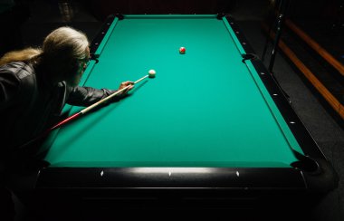 Bilardo, top ve en iyi görünümü için tablo