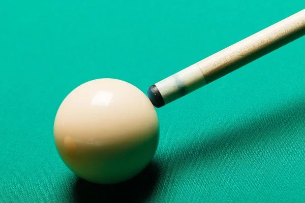 Billiard balls in a pool table. — Stock Photo, Image