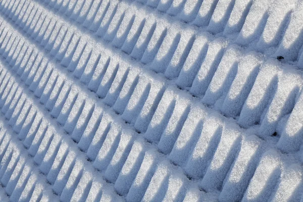 Schnee auf dem Dach — Stockfoto