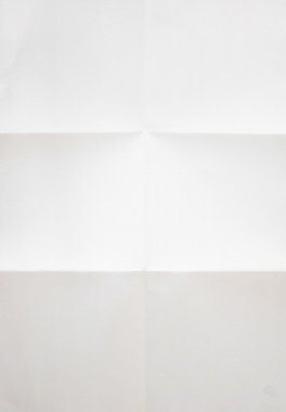 beyaz kağıt katlanmış